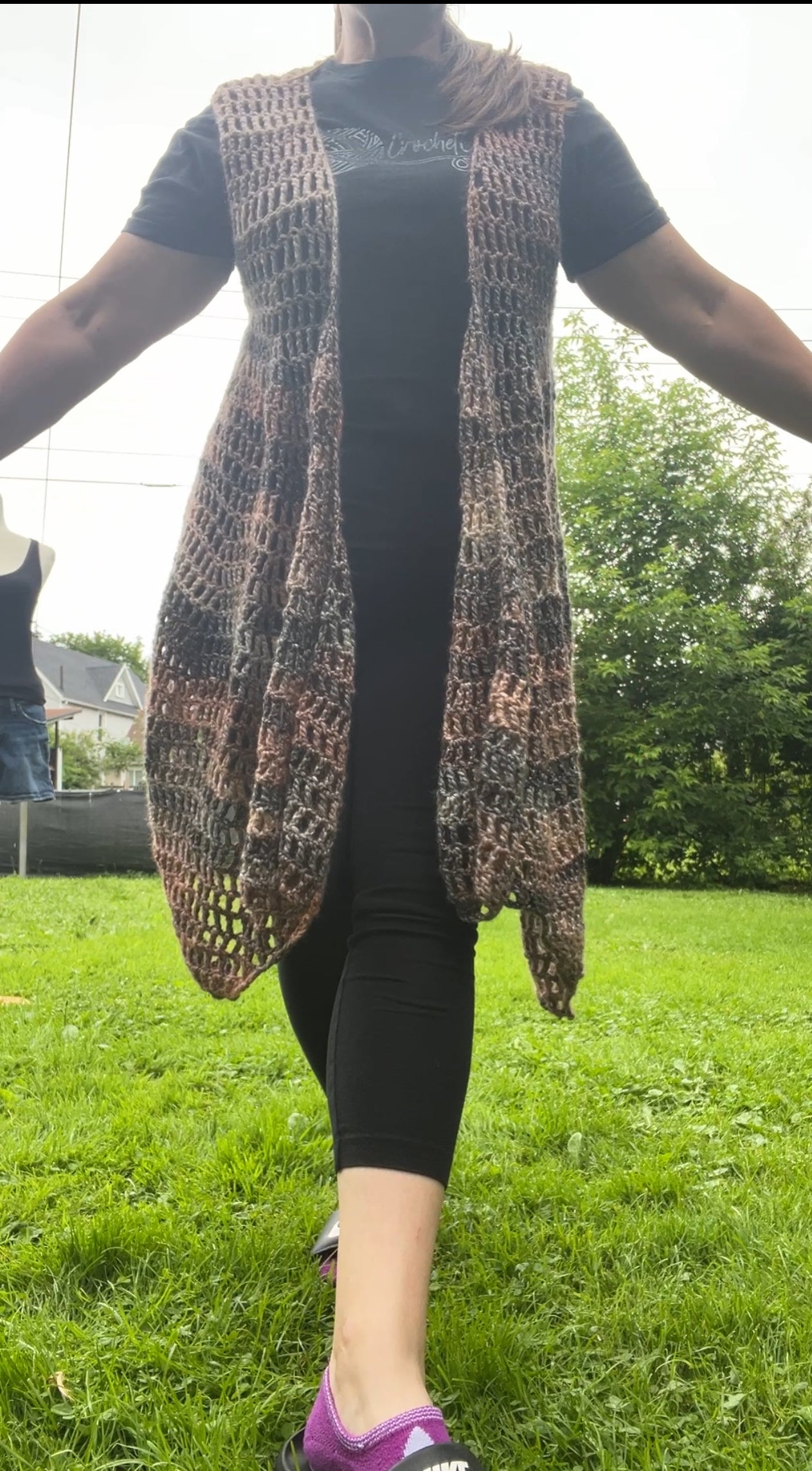 Brown Boho Vest
