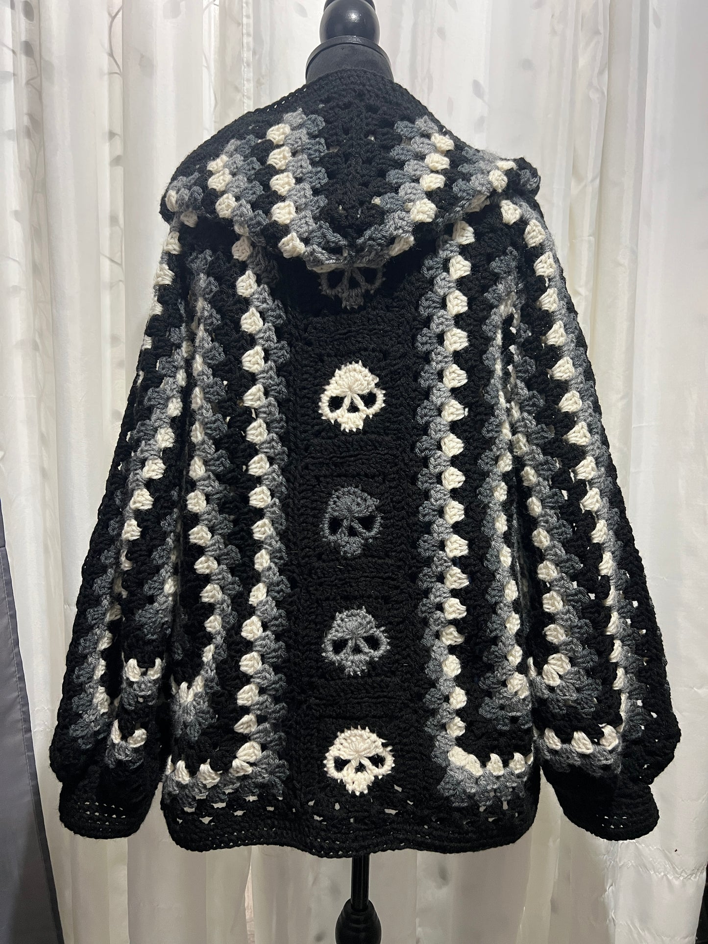 Hoodie Skull Cardigan