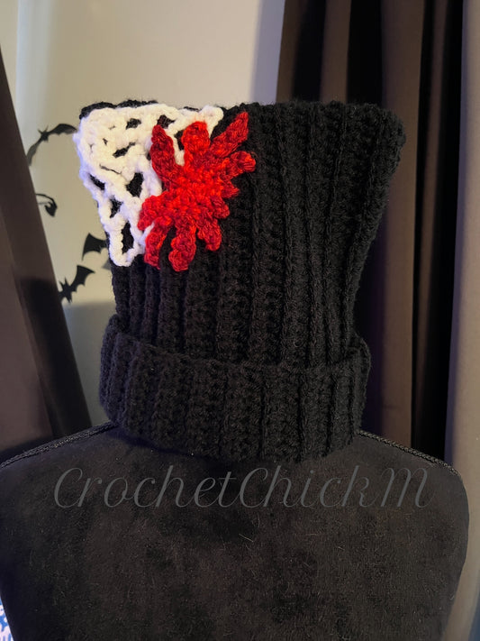 Spiderweb Kitty Ear Beanie