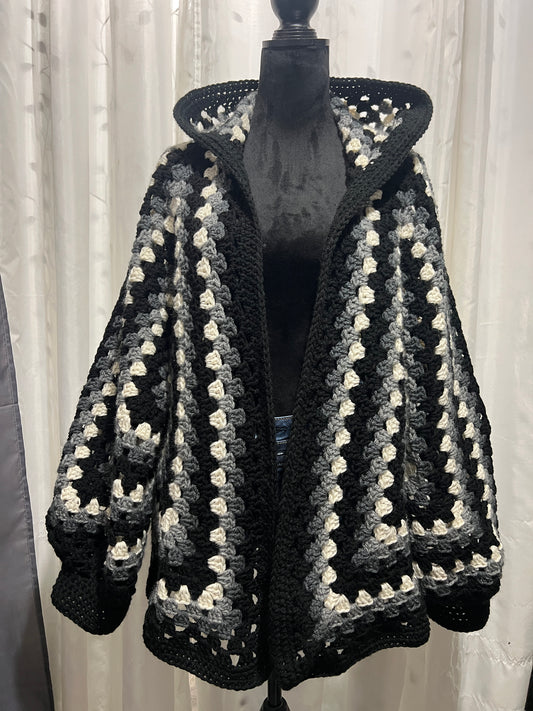 Hoodie Skull Cardigan