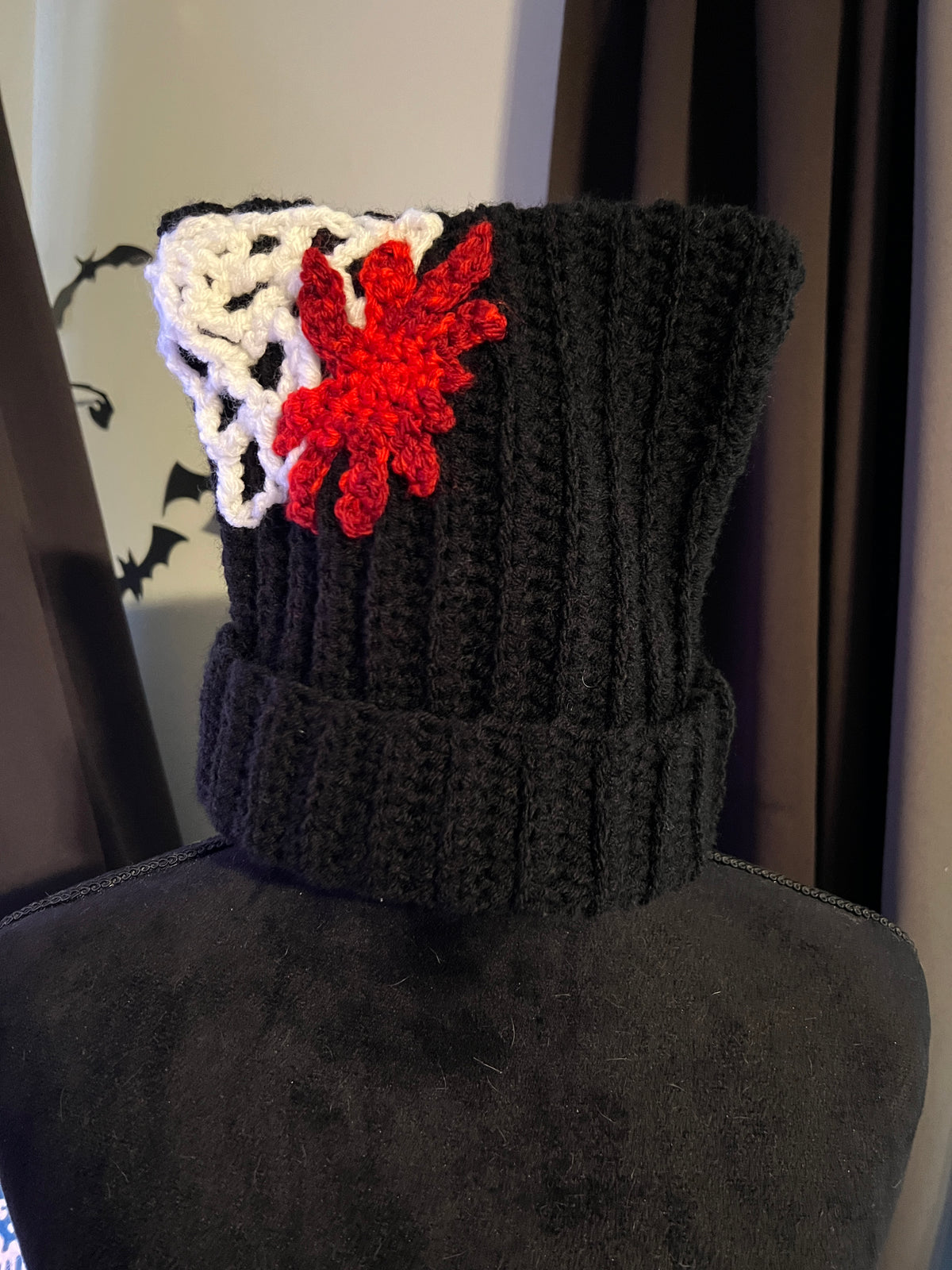 Spiderweb Kitty Ear Beanie