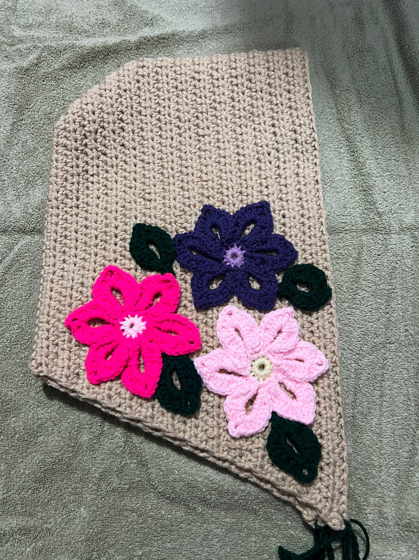 Flower Hood with Vines